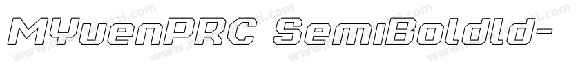 MYuenPRC SemiBoldld字体转换